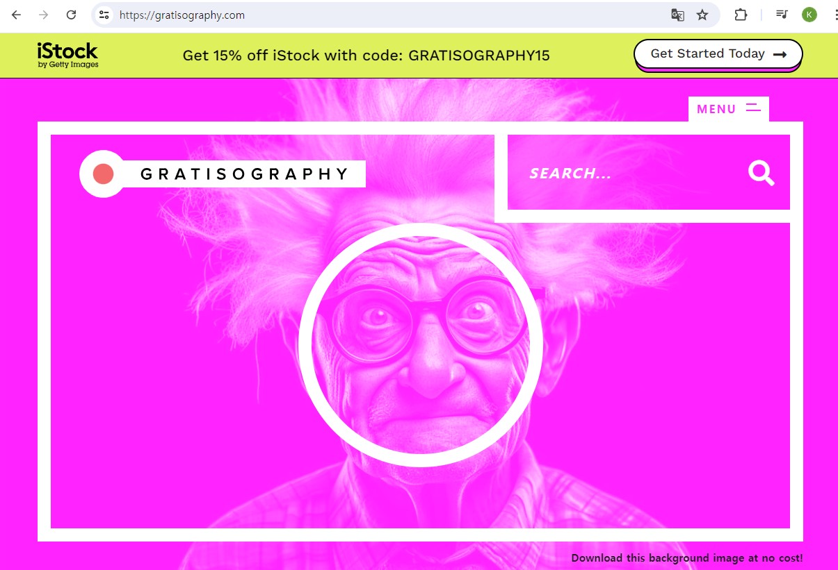 gratisography home screenshot